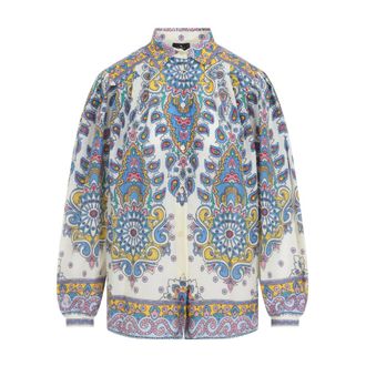 Etro Shirts, female, Multicolor, S, Paisley Pattern Blouse Nude & Neutrals