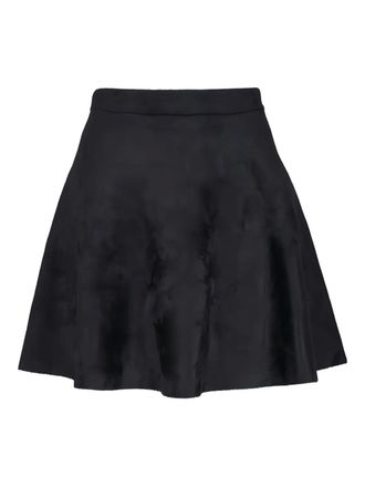 D.exterior flared mini skirt - Nero