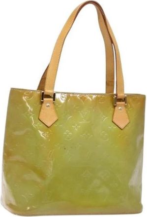 Louis Vuitton Tweedehands leren Louis Vuitton tassen - Dames - Vintage Shopper - Groen - ONE Size - Leer - Vintage