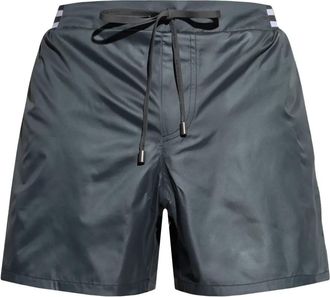 Balmain Costume da bagno con dettaglio a righe - Grigio