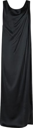 Maison Margiela Black Silk Blend Maxi Dress