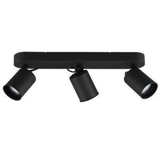 Trio Plaf&oacute;n 3 Focos Gu10 Orientables Pago Nero Trio Lighting