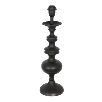 Steinhauer Anne Lighting - L&aacute;mpara De Mesa - Lyons - Negro - Madera - &Oslash; 16cm