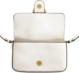 Pinko Womens Mini Love Bag White Leather Shoulder