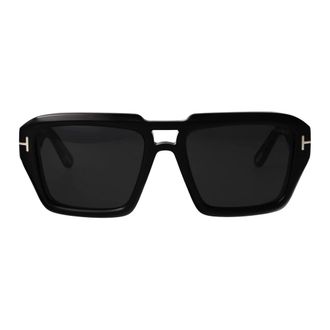 Tom Ford Icon Navigator Sunglasses - male - Tom Ford - Sunglasses - Black - 56 MM - Accessories