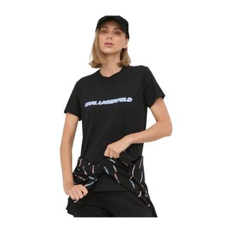 Karl Lagerfeld Dames, Tops, Zwart, Maat: XS