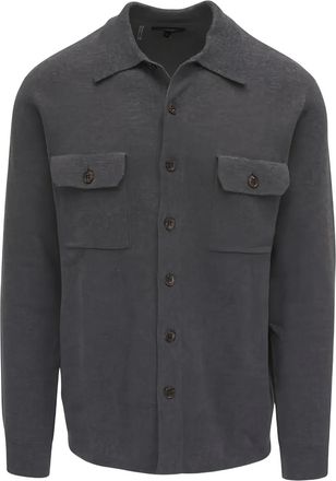 Kinross Cashmere Cardigan in cashmere - Grigio