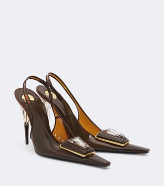 Saint Laurent Salones destalonados Sibyl adornados