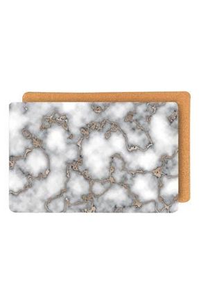 Dainty Home Marble Print Set of 6 Placemats in Smokey Gold at Nordstrom Rack