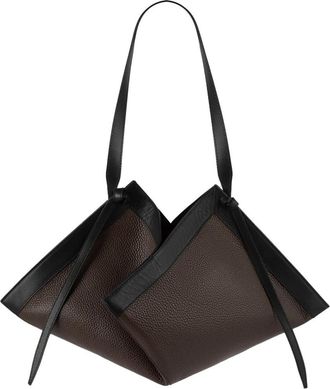 Yuzefi Geometric 100% Leather Wonton Bag By Yuzefi