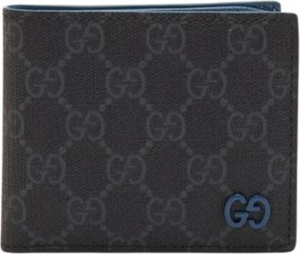 Gucci Pre-owned Wallets, male, Gray, Size: ONE SIZE Pre-owned Coated Canvas GG Bifold Wallet