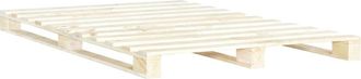 vidaXL Vidaxl - Estructura Cama Palets Sin Colch&oacute;n Madera Maciza Pino 160x200cm