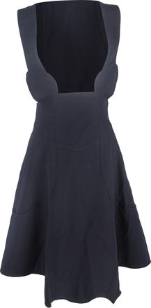 Comme Des Gar&ccedil;ons overgooierjurk van marineblauw polyester