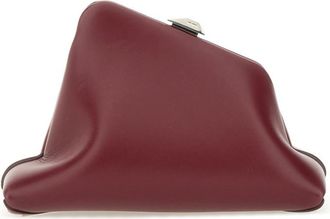 The Attico Burgundy Day Off Small Clutch