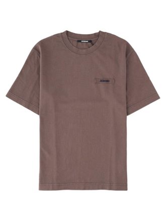 Jacquemus Brown Relaxed Fit Crew Neck Cotton T-Shirt