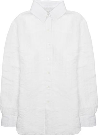Department Five White Regular Solid Shirt