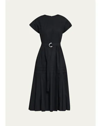 3.1 Phillip Lim Pleated Poplin Midi Dress