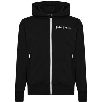 Palm Angels Mens Classic Track Black Hooded Jacket - Size X-Small
