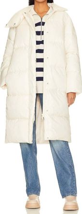 L'Academie Marlon Puffer Coat In Ivory