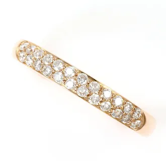 C&A Pink Gold Pink Gold (18K) Band Ring (Pre-Owned)