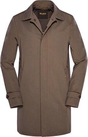 Moorer Vittor-Wm Water-Repellent Summer Overcoat Stone