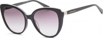 Longchamp Womens LO670S-001 LO670S 54 001 Fashion Sunglasses - Black - One Size