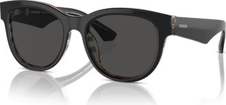 Burberry Dark Grey Phantos Ladies Sunglasses BE4432U 412187 54