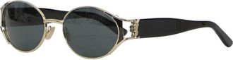 Saint Laurent Golden Oval Sunglasses