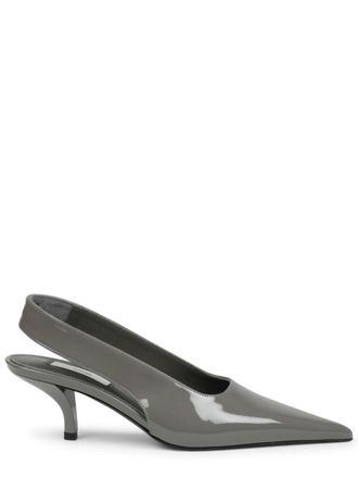 Toteme Grey Slingback Pumps