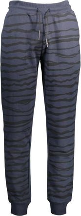 Cavalli Blauwe Katoenen Sportbroek met Contrasterende Details - Heren - Sweatpants - Blauw - XL - Katoen - Broeken
