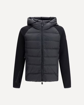 Moncler Felpa imbottita con zip in Polartec Man XL
