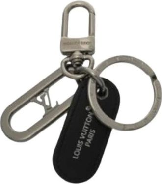 Louis Vuitton Pre-owned Accessories, male, Black, Size: ONE SIZE Pre-owned Canvas Key-holder
