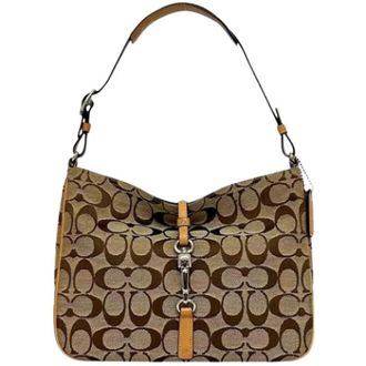 Coach Borsa a spalla Pre-owned in tela - - Pre-owned - Donna - Beige - ONE SIZE