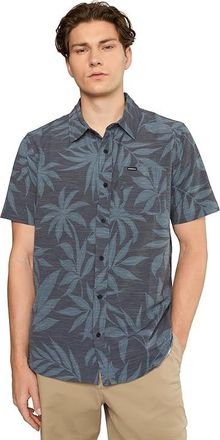 O'Neill UPF Slub Relaxed Short Sleeve Woven Shirt Mens Clothing Black : 2XL, Cotton/Elastane/Polyester