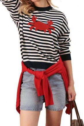 27 Miles Malibu Sonja Sweater In Cloud/navy