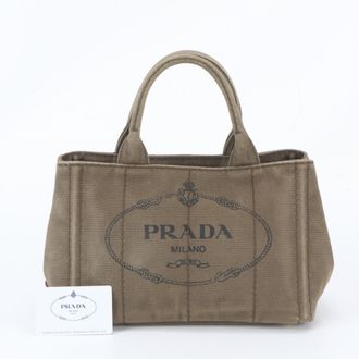 Prada Green Khaki Handbag Shoulder Bag Tote Bag (Pre-Owned)