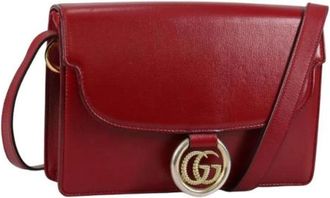 Gucci Pre-owned Cross Body Bags, female, Red, Size: ONE SIZE Pre-owned Vintage Leather Cross Body Bag
