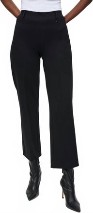 Joseph Ribkoff Heavy Knit Straight Pull-On Pants In Black