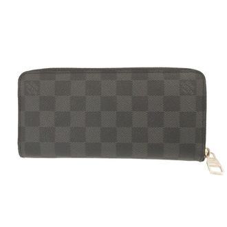 Louis Vuitton Black Damier Graphite Gray Damier Graphite Long Wallet (Bi-Fold) (Pre-Owned)