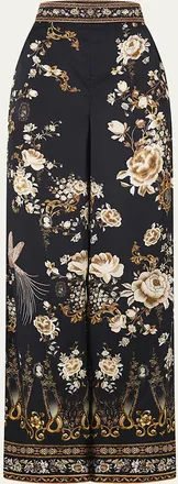Camilla Flamenco Folklore Straight-Leg Relaxed Trousers