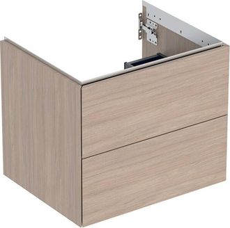 Keramag Geberit One Mueble Bajo Lavabo, 2 Cajones, 59.2x50.4x47cm