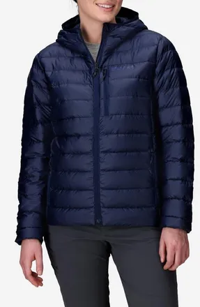 Marmot Highlander 700 Fill Power Down Hooded Jacket in Arctic Navy at Nordstrom, Size X-Small
