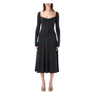 Diesel Midi Dresses, female, Black, Size: S D-Ley Midi Dress