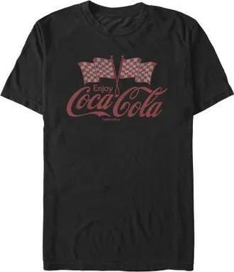 Coca Cola Ware Mens Coca Cola Enjoy the Flags T Shirt in Black at Nordstrom, Size Xx-Large