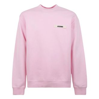 Jacquemus Sweatshirts, male, Pink, Size: S Gros Grain Sweatshirt