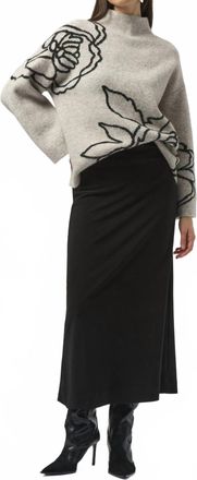 Joseph Ribkoff Silky Knit Pull On Maxi Skirt In Black