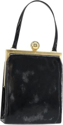 Saint Laurent Pre-owned Handbags, female, Black, Size: ONE SIZE Pre-owned Coated Canvas Handbag