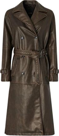 Pinko Tamerice Trenchcoat - Dames - Trenchcoats - Bruin - L - Jassen