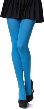 Romartex Opaque 100 Denier Tights, 23 Colours, Sizes S-XL, XL, turquoise