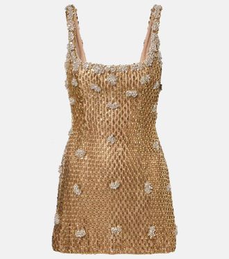 Rachel Gilbert Solana embellished corset dress
